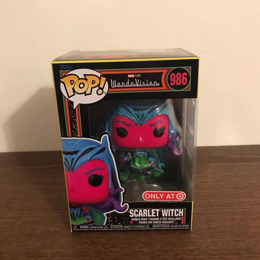 Funko Pop Marvel Target Exclusive Scarlet Witch Blacklight